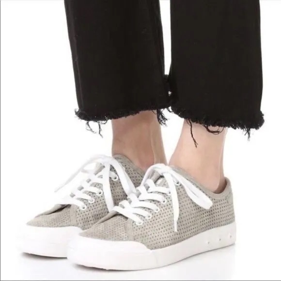 Rag & Bone New York Standard Issue Perforated Leather Sneakers - Picture 9 of 9
